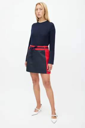 1990s Wool Drawstring Skirt