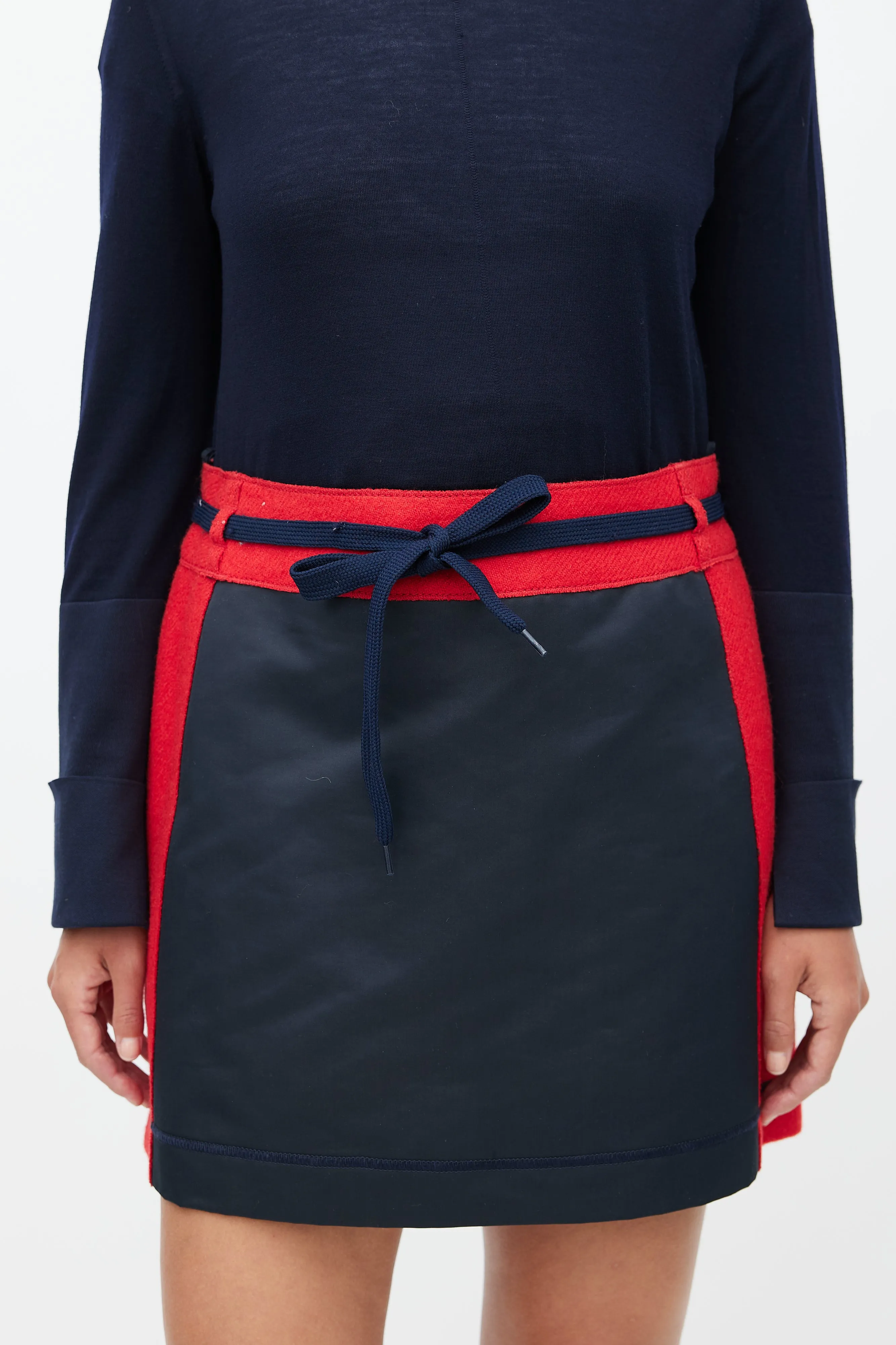 1990s Wool Drawstring Skirt