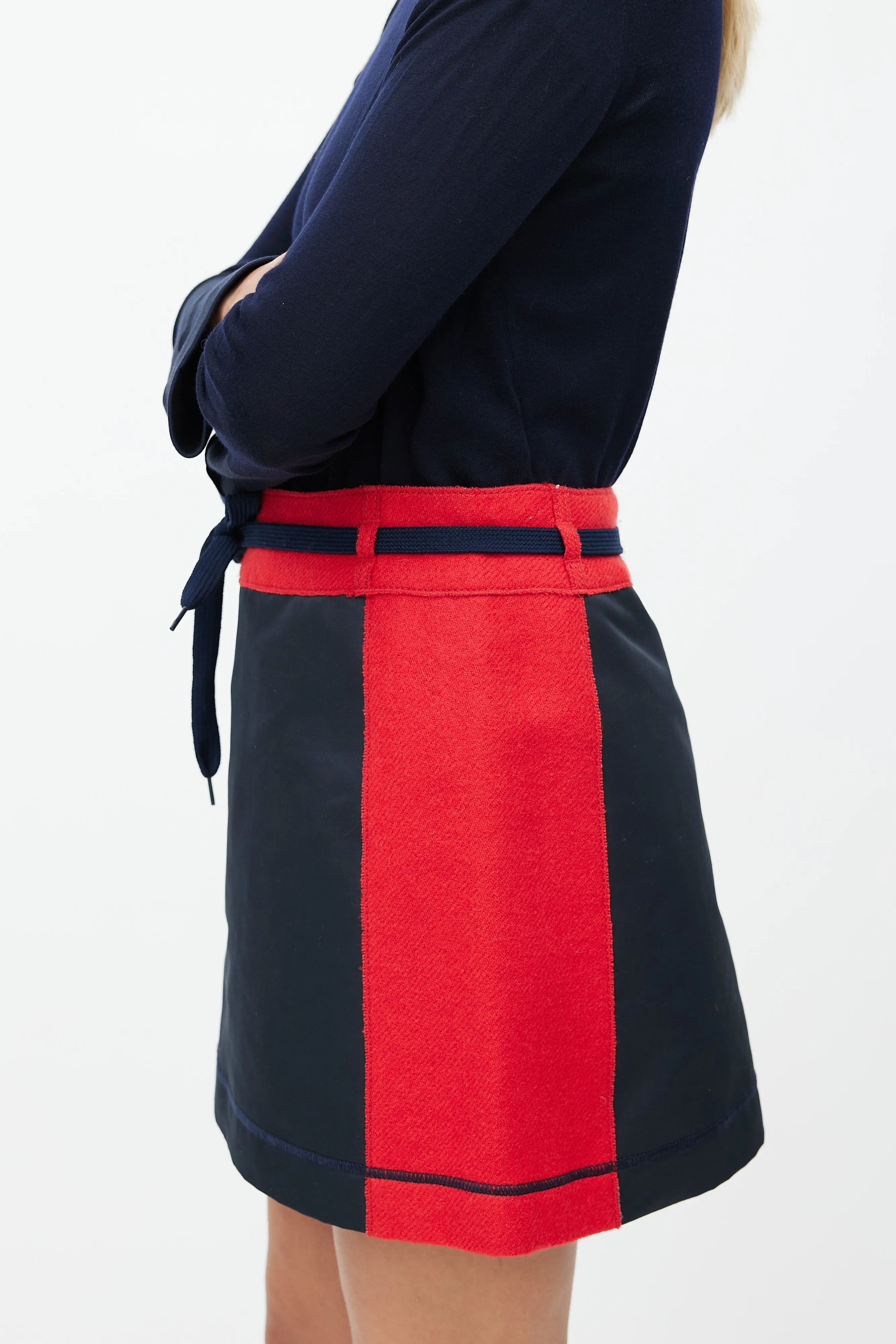 1990s Wool Drawstring Skirt