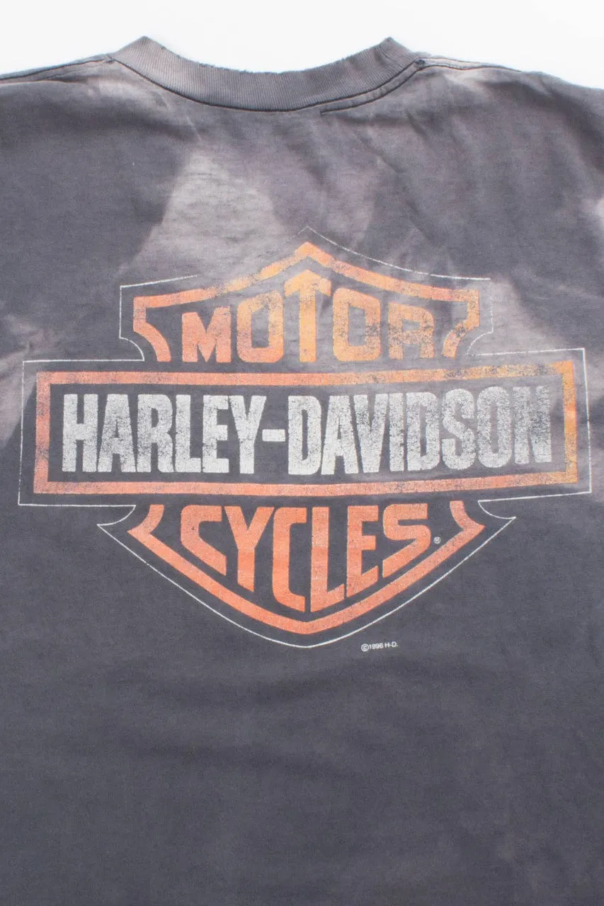 '96 Faded & Distressed Harley Davidson T-Shirt