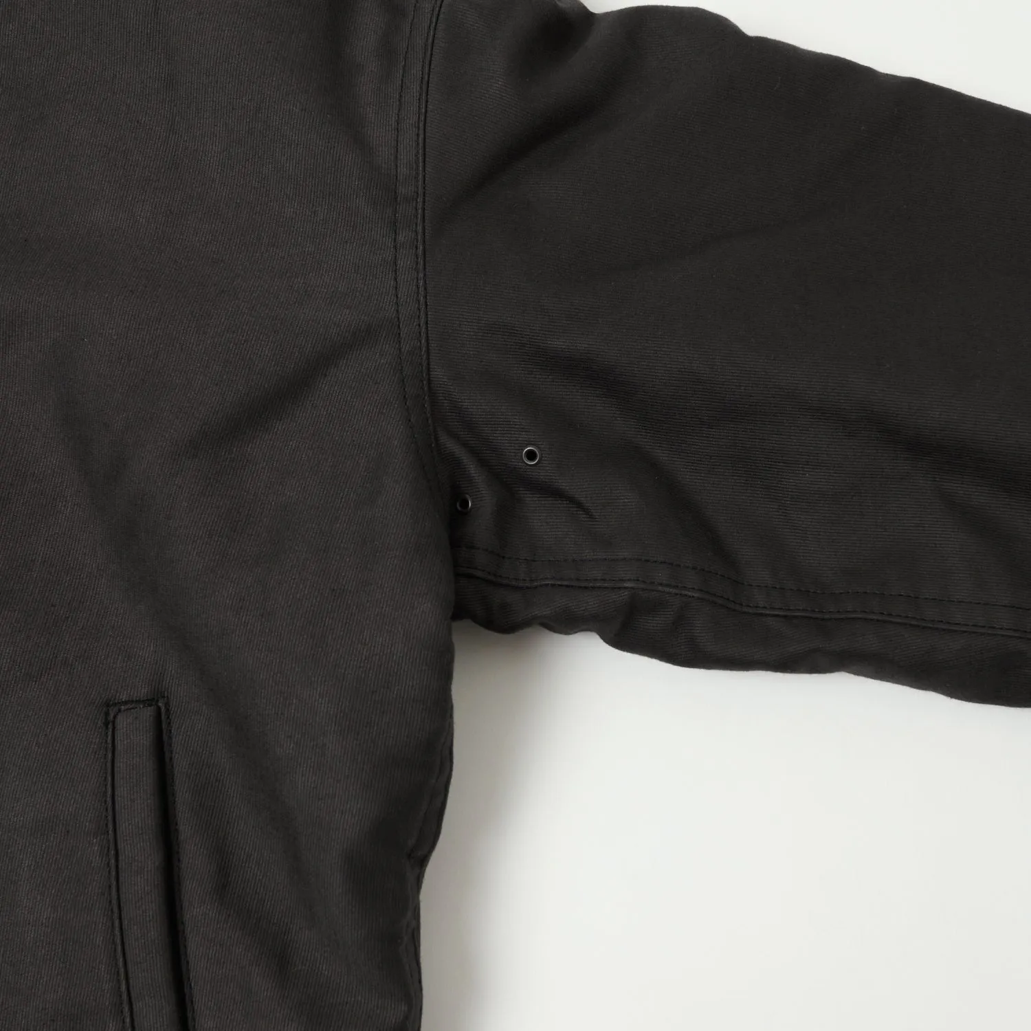Black Demotex N-1 Deck Jacket by Buzz Ricksons x William Gibson - Premium Quality