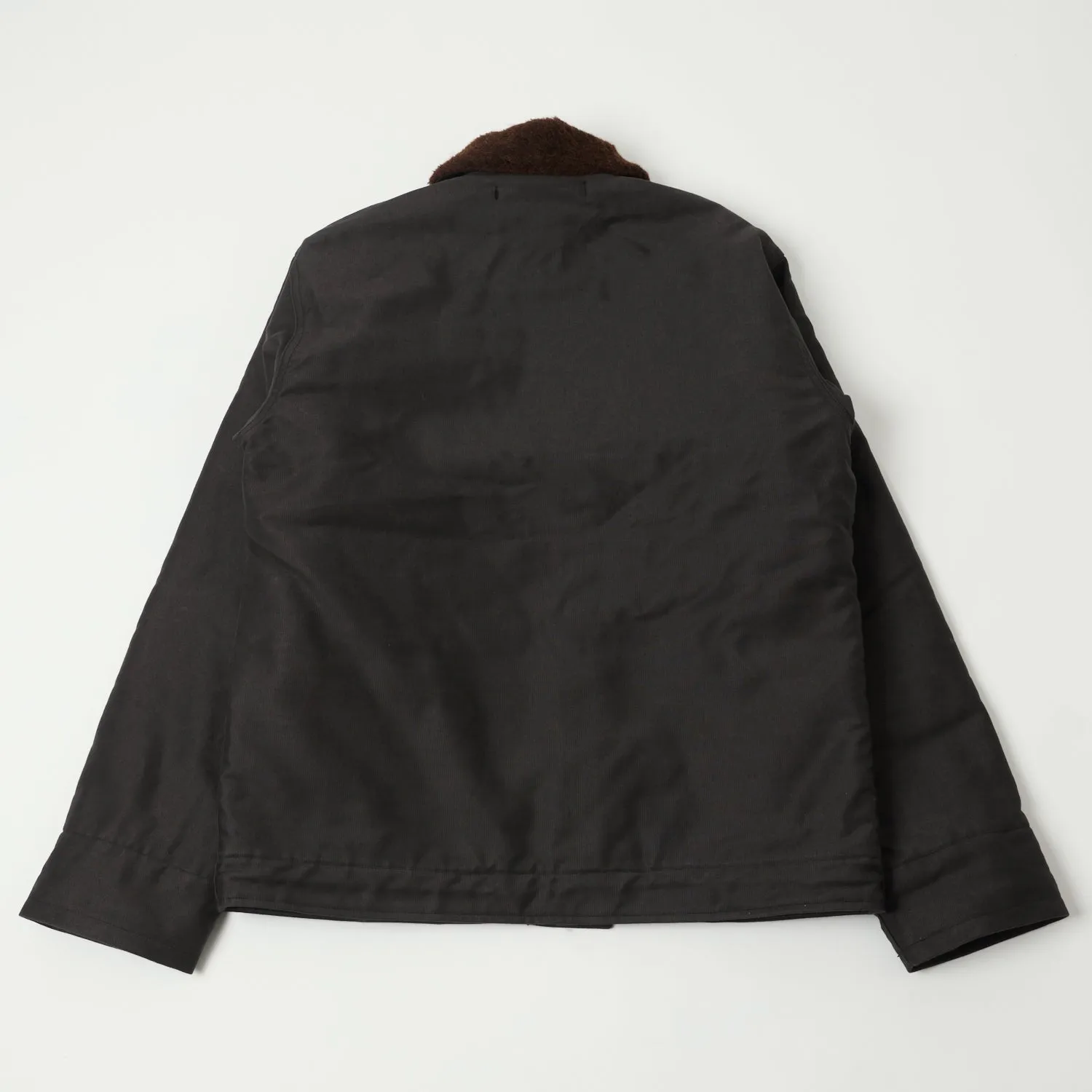 Black Demotex N-1 Deck Jacket by Buzz Ricksons x William Gibson - Premium Quality
