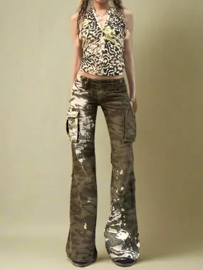 Camo Chaos Flare Pants