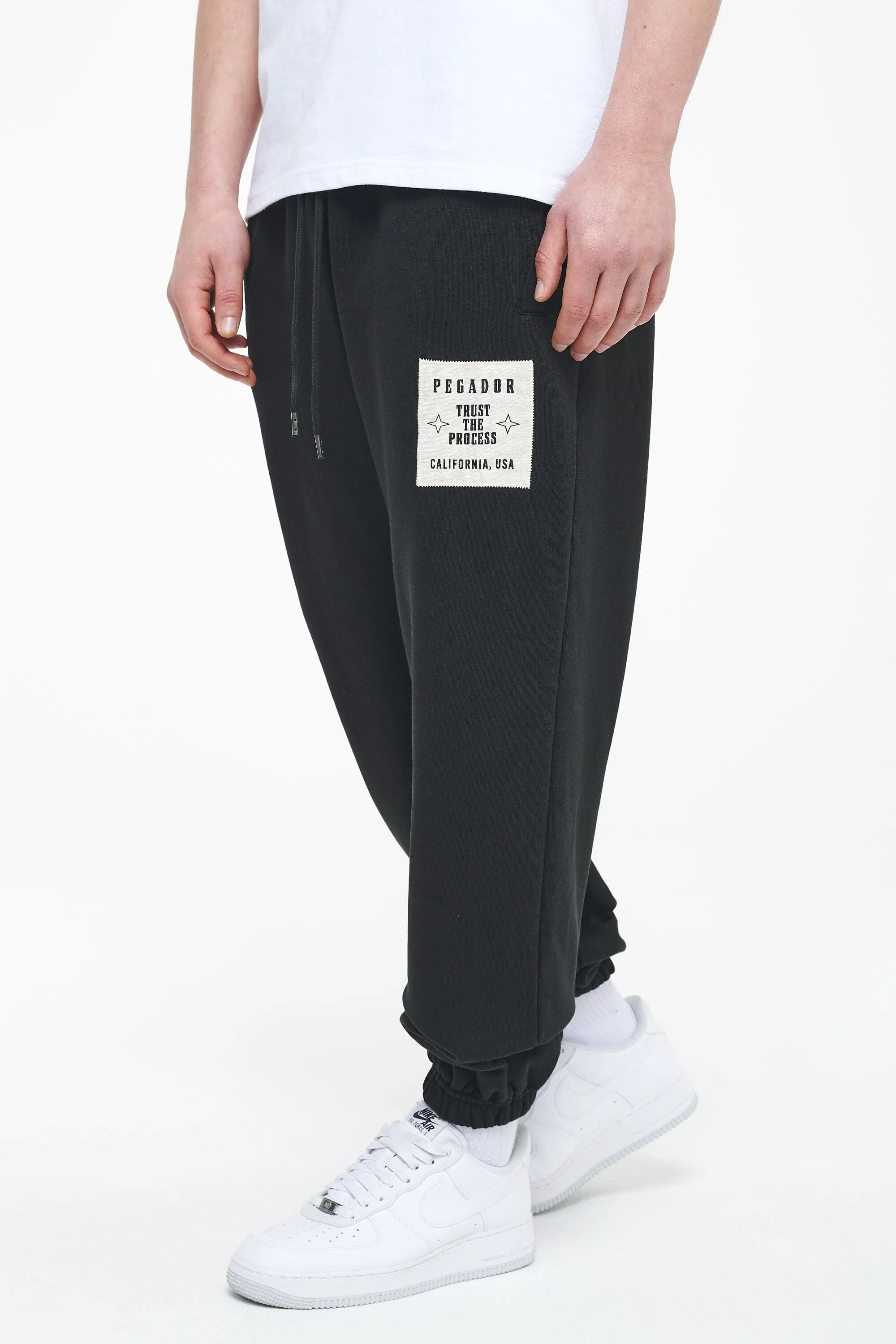 Galt Heavy Sweat Pants Vintage Washed Black Ink