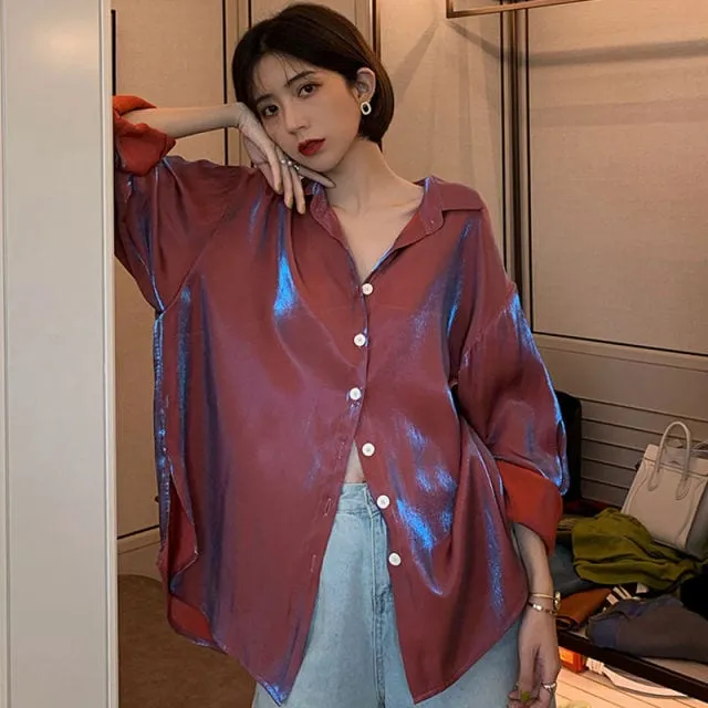Korean Vintage Sexy Shirts