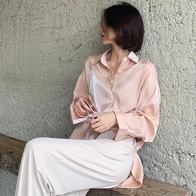 Korean Vintage Sexy Shirts