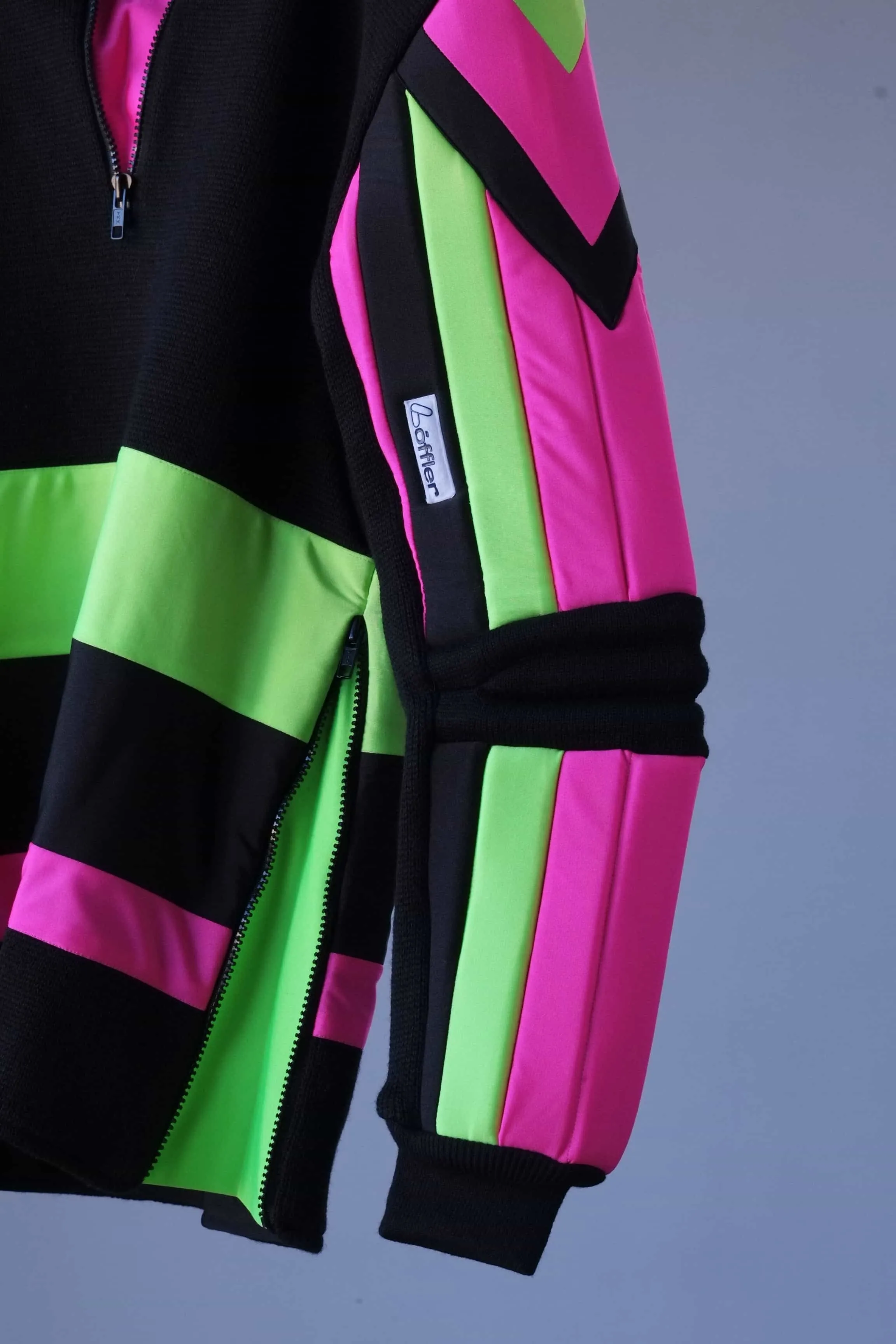 LÖFFLER Vintage 90s Slalom Ski Sweater - Padded Arms & Elbows