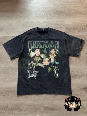 Namjoon Graphic Acid Wash Tee (2-4 weeks processing) Read Description