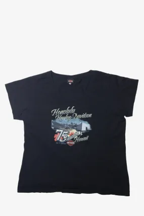 "Honolulu 75th Pearl Harbor Anniversary" Harley Davidson T-Shirt (2010s)