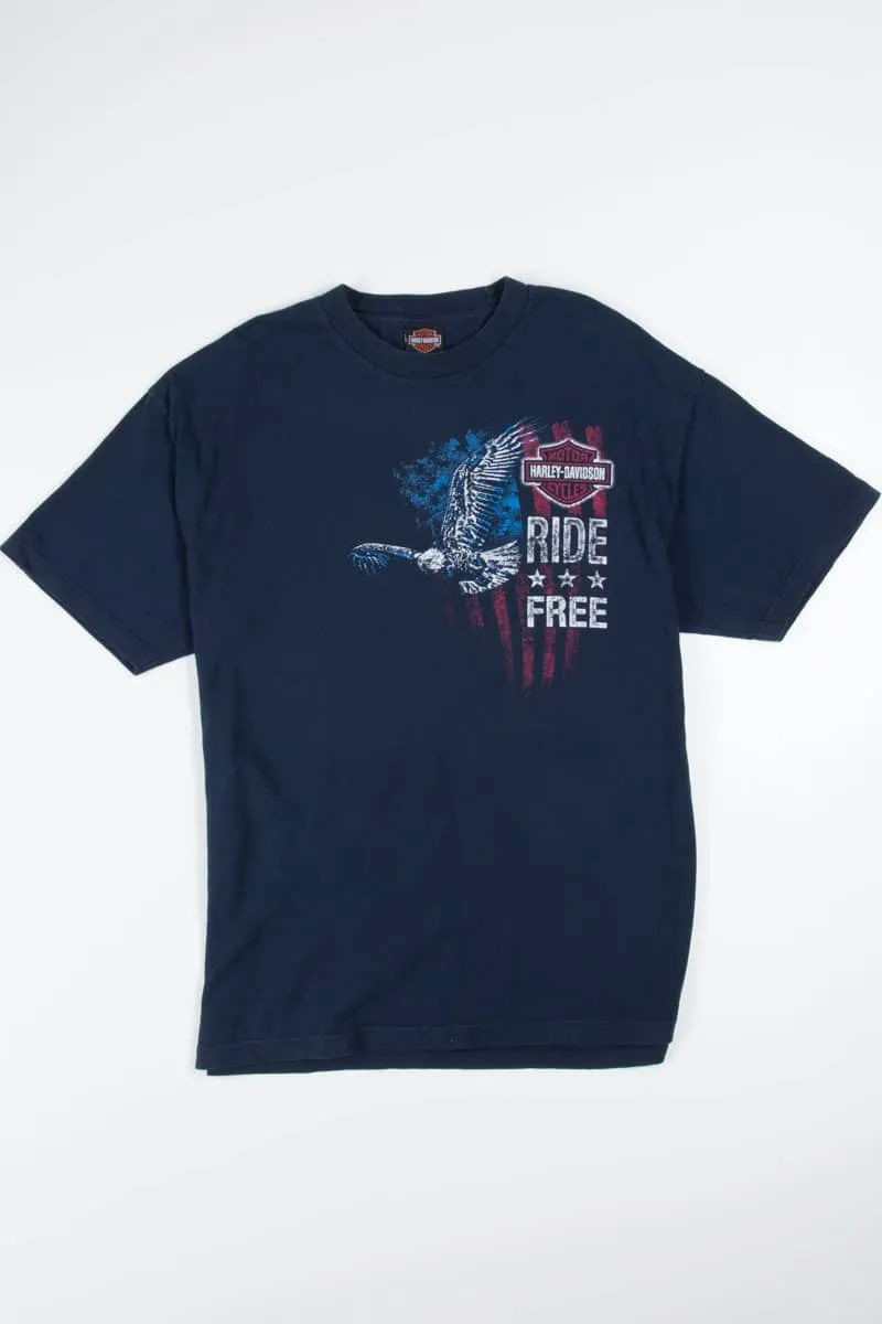 "Ride Free" Patriotic Harley-Davidson T-shirt