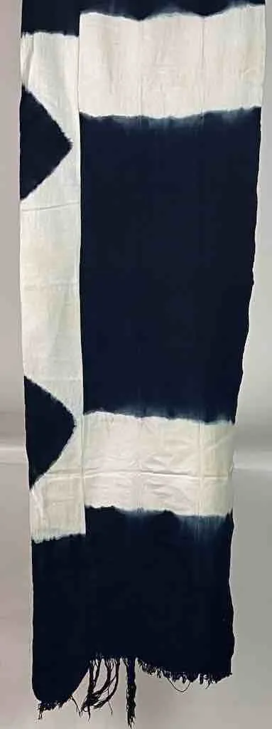 Tiv Indigo Textile Scarf Shawl Table Runner