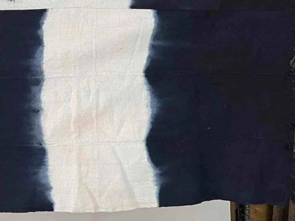 Tiv Indigo Textile Scarf Shawl Table Runner