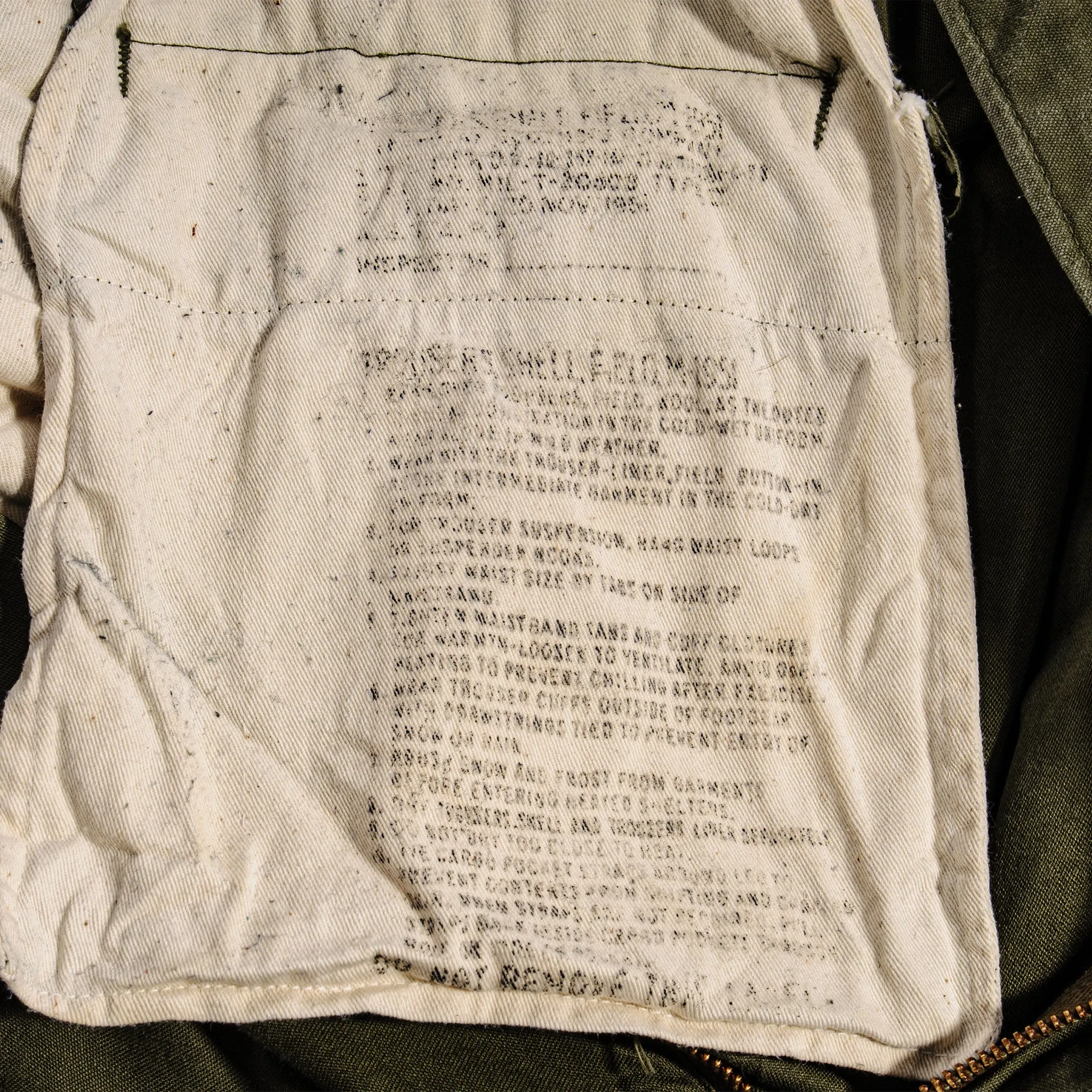 US ARMY FIELD TROUSERS PANTS M-1951 M51 1951 50's KOREAN WAR SIZE MEDIUM LONG 36X32