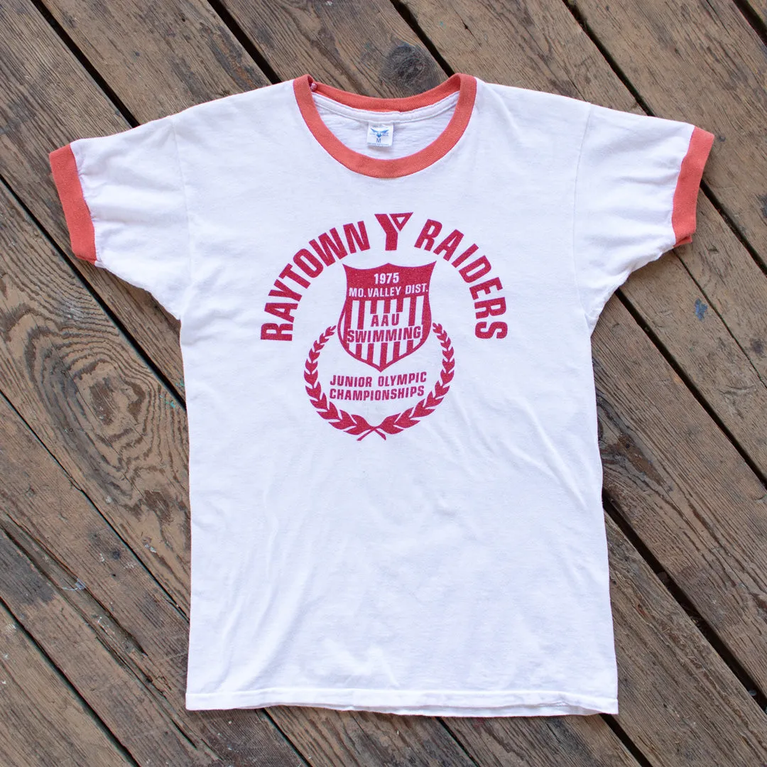 Vintage 1970s YMCA Olympic Ringer T-Shirt - Small
