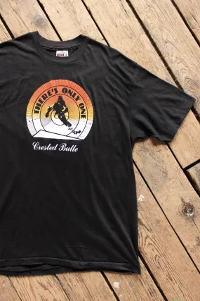 Vintage 1980s Crested Butte Ski T-Shirt - Large