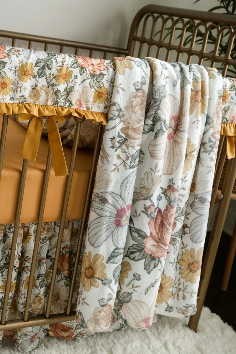 Vintage Earthy Floral: Create Your Own Crib Bedding Set