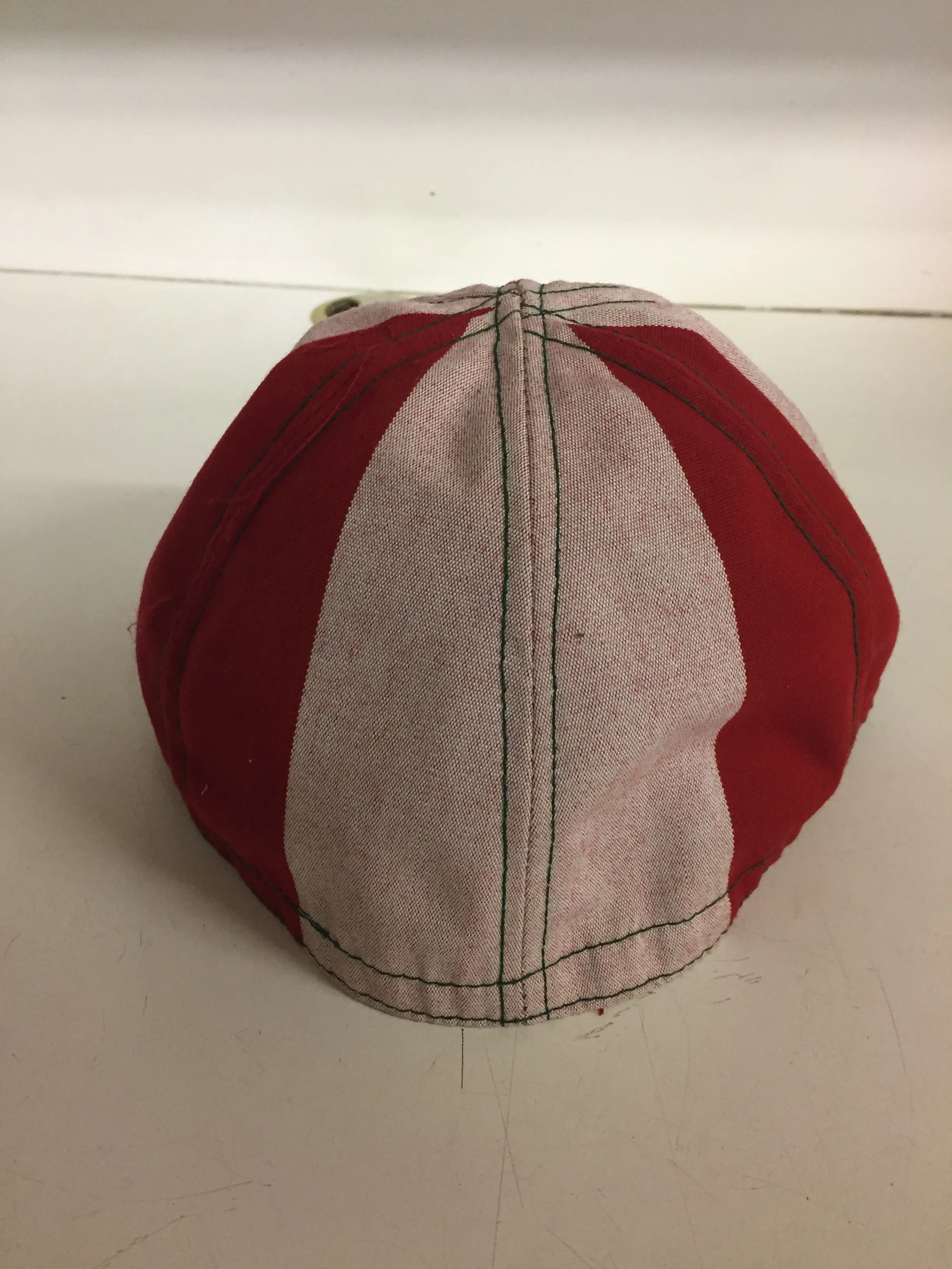 Vintage Red & White Landry's Cap Welder's Hat Retro