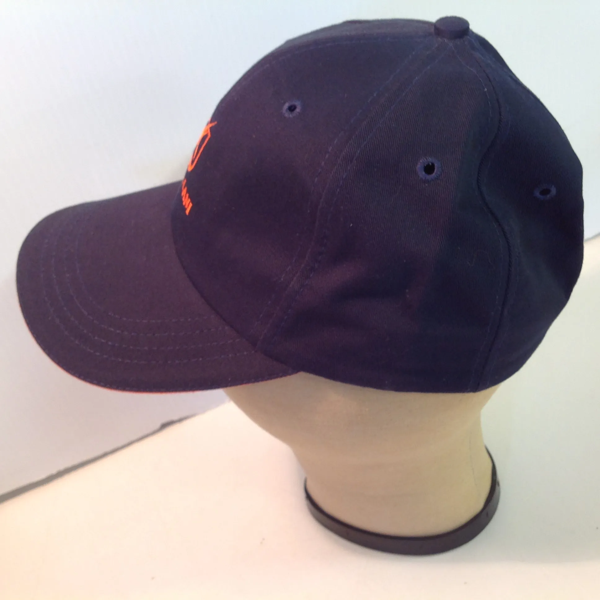 Vintage Texace Pro 98 Black with Orange Piping Mauna Lani Golf Course Hawaii Souvenir Floral Baseball Cap