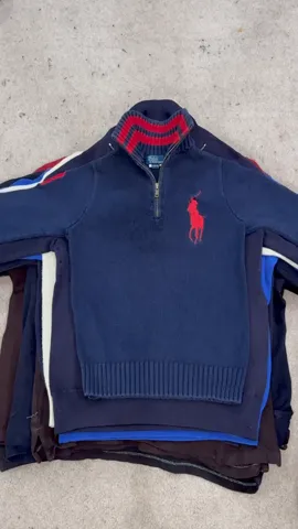 #VV53 Ralph Lauren Quarter Zip Sweaters 20 PCs