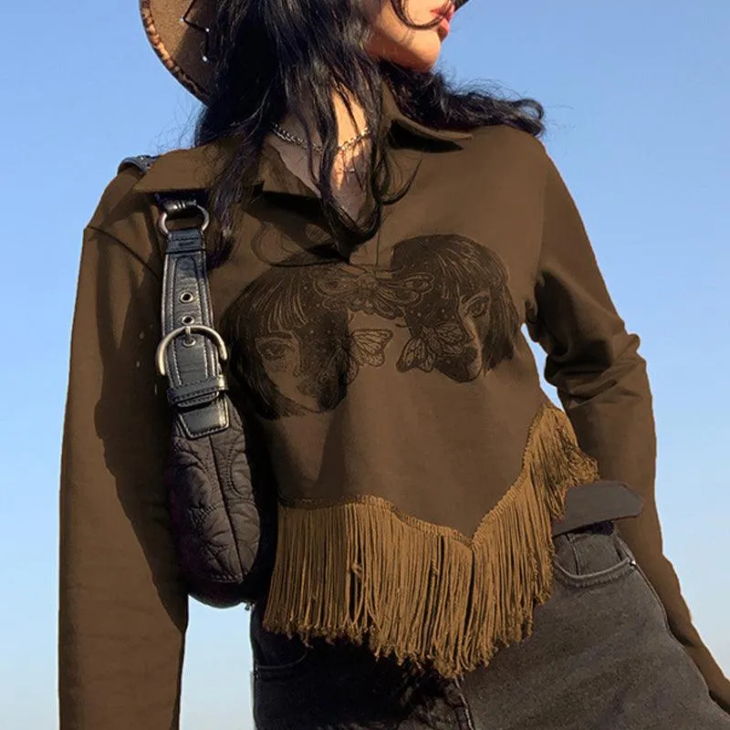 Wonder West Aesthetic Crop Top